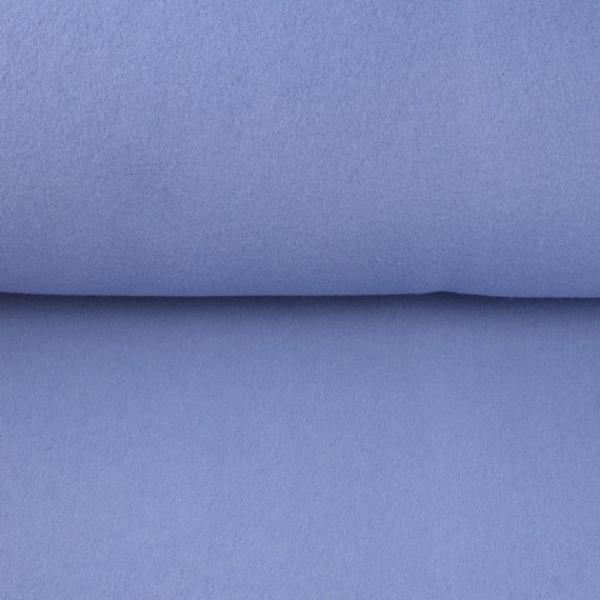 Baumwoll Fleece Uni Jeansblau